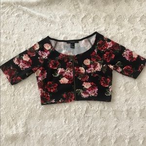 floral crop top